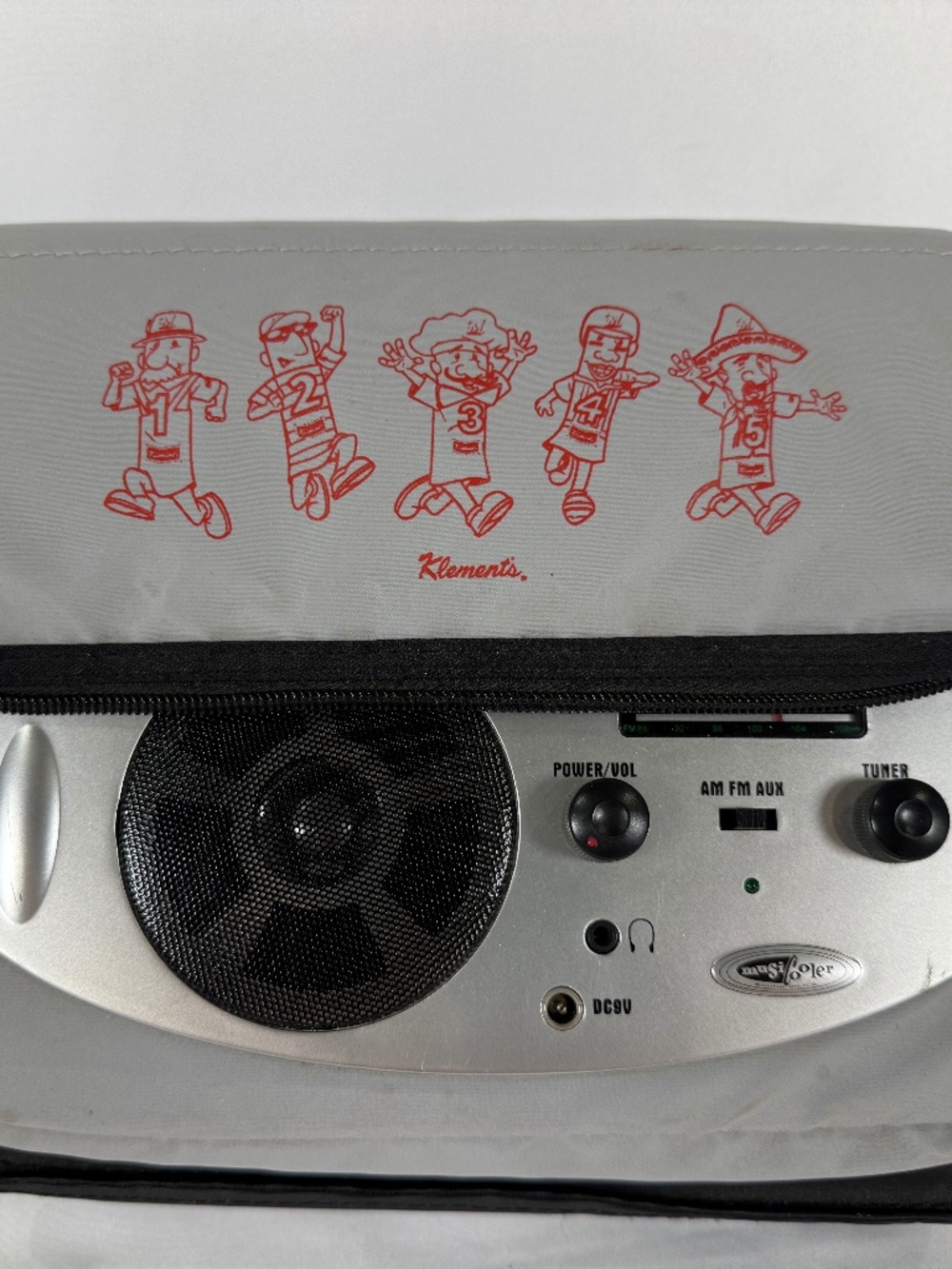 Klement’s Racing Sausages Brewers Working Radio Cooler Collectible